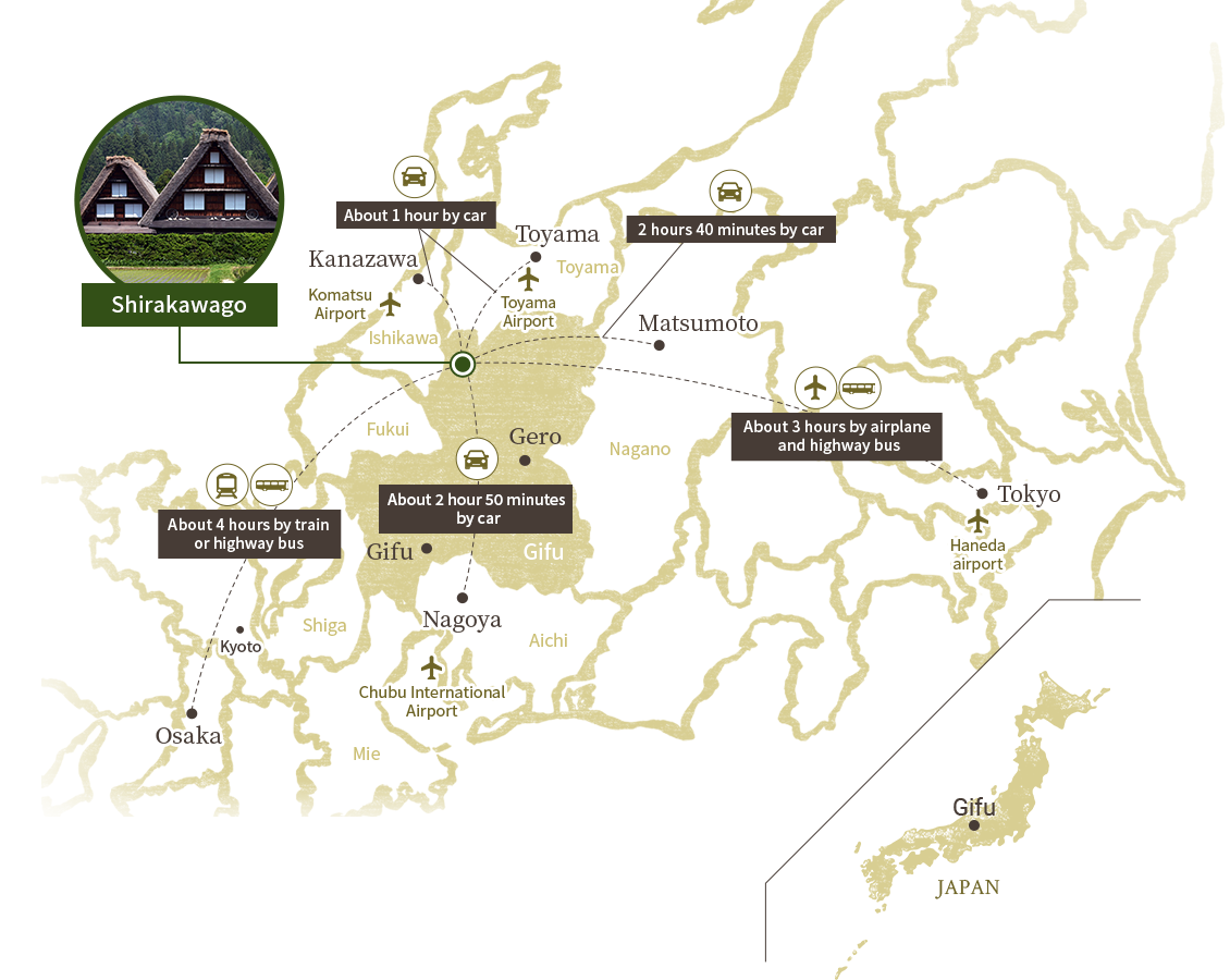 shirakawago tourist map